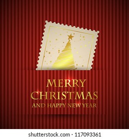 golden christmas card. christmas concept