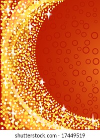 Golden Christmas design. Vector-Illustration.
