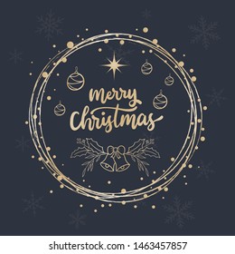 golden christmas eve background vector