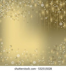 golden christmas gradient background
with glowing stars