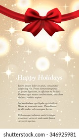 Golden Christmas greeting card vector  template