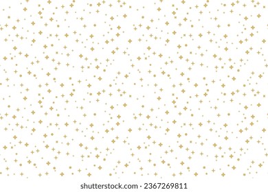 golden christmas, new year eve seamless pattern with stars, sparkles-  vector illustration
