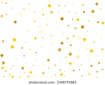 Confetti de la Plaza Dorada de Navidad. Ilustración vectorial.