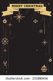Golden Christmas template/ Classy Christmas element