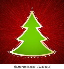 Golden Christmas tree
