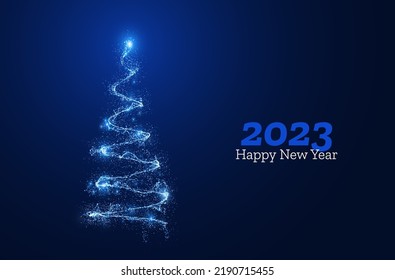 Golden Christmas Tree Glitter Particles Isolated on Transparent Background. New Year Sparkling Lights. Special Event, Luxury Card, Rich Style. Vector Illustration.