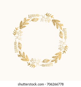 Luxury Golden Frame Invite Wedding Certificate Stock Vector (Royalty ...