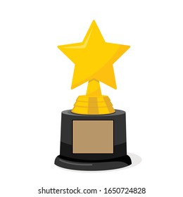 Golden Cinema Hollywood Academy Star Trophy Award