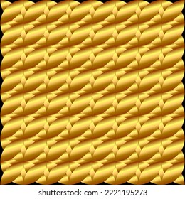 Golden circle abstract background design.  Seamless geometric pattern. Vector