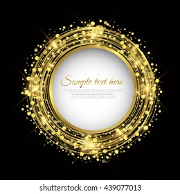 Golden circle background vector,gold,abstract,background,light,glitter,bling,splash, texture,circle,Abstract Background for you design,vector element illustration