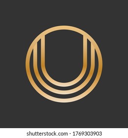 Golden Circle. Classic Rounded line Icon.