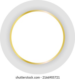 Golden Circle Drop Shadow white fill