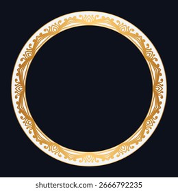 Goldener Kreis Rahmen Rahmen Kunst