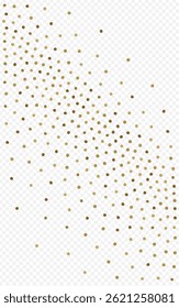Golden Circle Rich Vector Transparent Background. Art Sequin Design. Shiny Round Glamour Postcard. Glow Falling Backdrop.