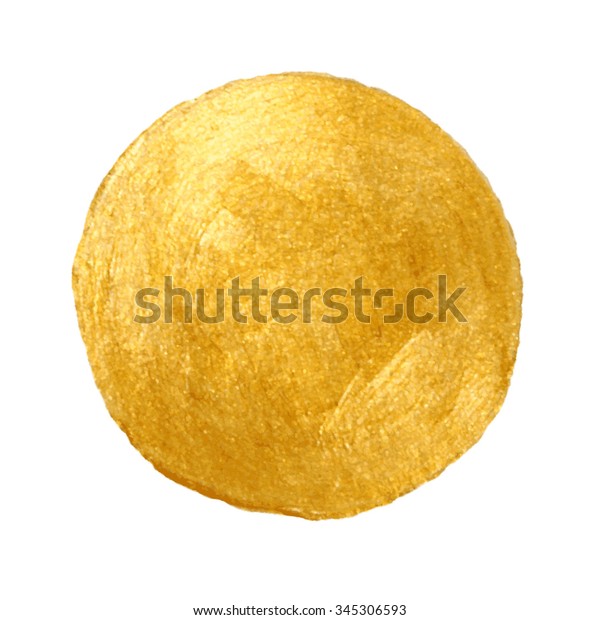 Golden Circle Stain Background Abstract Hand Stock Vector (Royalty Free ...