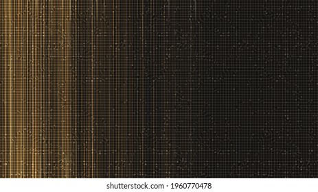 Golden Circuit Security Technology Background,Digital and Connection Concept design,Vector illustration