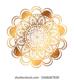 golden and circular mandala