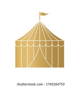 golden circus ten icon- vector illustration