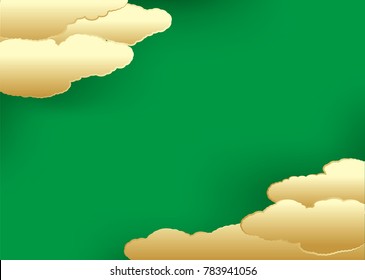 golden cloud. Japanese background material.
