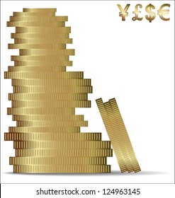 Golden coin background