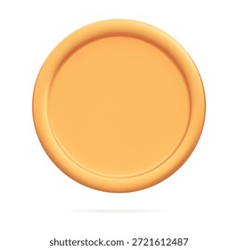 Icono de moneda de oro en estilo de renderizado 3D. Elemento de moneda de metal realista aislado sobre fondo blanco. Perfecto para proyectos de ilustración de juegos, casinos, finanzas o negocios.