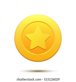 Gold Star Coin Images, Stock Photos & Vectors | Shutterstock