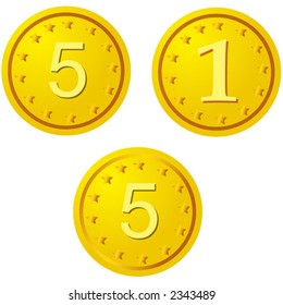 Golden coins