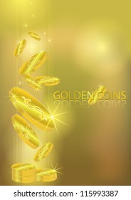 golden coins background