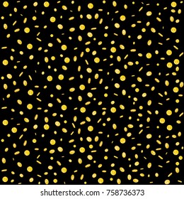 Golden coins in dark background
