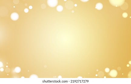 golden color background bokeh light for vector magic holiday happy new year poster design