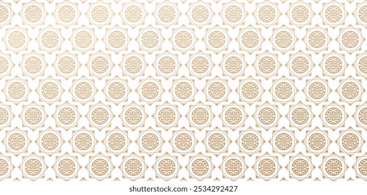 golden color Chinese patterned ornaments double happiness characters background for patterned fill, webs page, surface texture, books covers, fabric printing papers, birthday invitation, greeting card