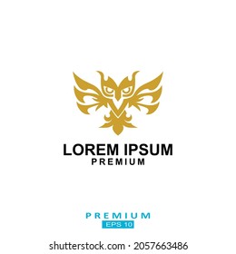 golden color eagle vector design, illustrator - editable 