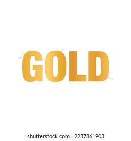 golden color gradient vector illustration eps with typography and sparkle shine