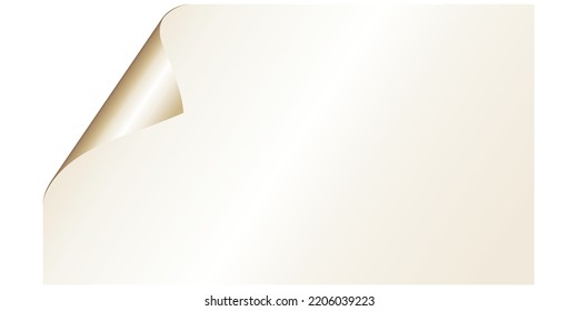 golden color paper fold vector digital illustration image
