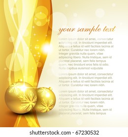 golden color vector christmas background design