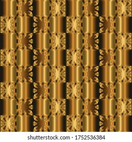 Golden colored luxury concept square pattern bakcgronud.