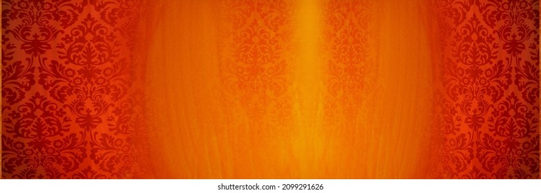 Golden Colour Beautiful Background and Side colour is red, in back side beautiful traditional design 