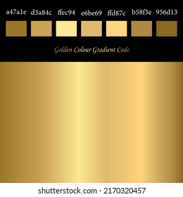 Golden colour gradient code background   colour text effect