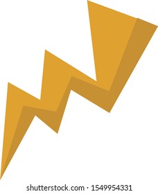 golden colour lightening graphic vector