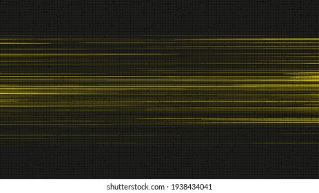Golden Comic Speed Lines on Black Background,comic and Motion concept design,vector.