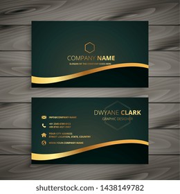 golden company business card design