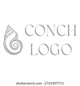 Conjunto de vetor de logotipo de concha dourada - Símbolo de concha de mar de luxo para marca e design de identidade