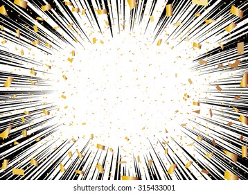 Golden confetti