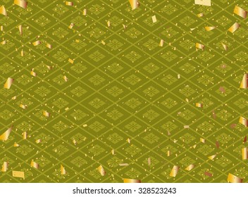 Golden confetti