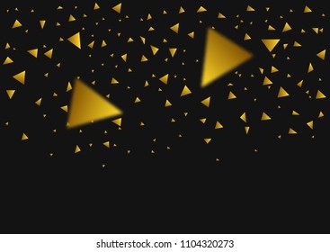 Golden confetti background