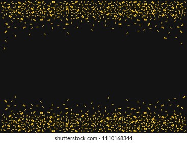Golden confetti background