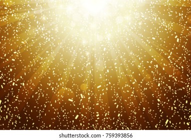 golden confetti background