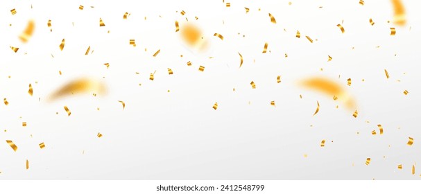 Golden Confetti Background For Decoration Various Festive Celebrations. Luxury greeting rich card. etc