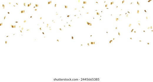 golden confetti background for festival decoration vector illustration