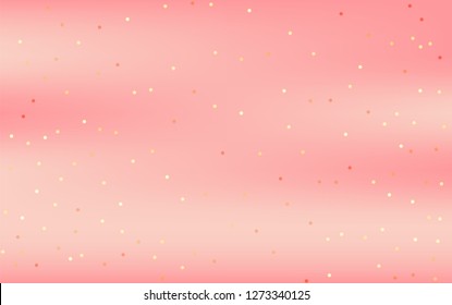 Golden confetti background with pink gradient wallpaper